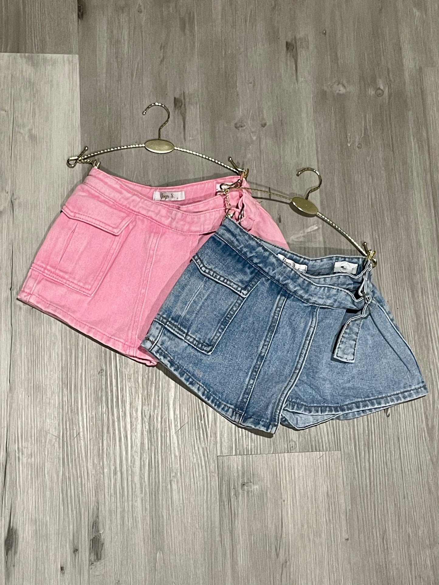 Strap me up denim skirt